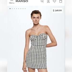 NWT Mango Corset Dress  S